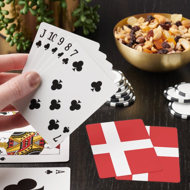 Jeu De Cartes Drapeau du Danemark (In Situ)