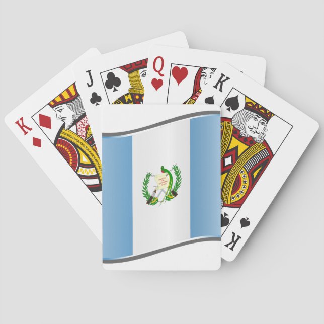 Jeu De Cartes Drapeau du Guatemala (dos)