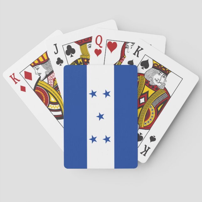 Jeu De Cartes Drapeau du Honduras (dos)