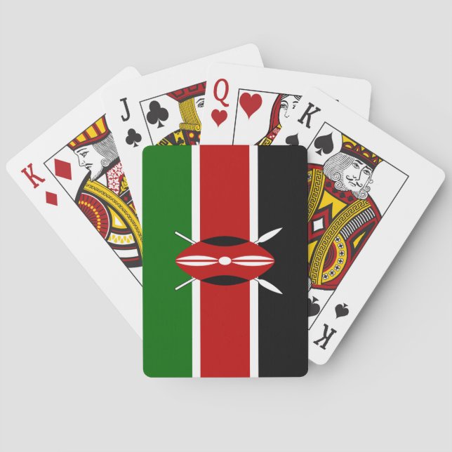 Jeu De Cartes Drapeau du Kenya (dos)