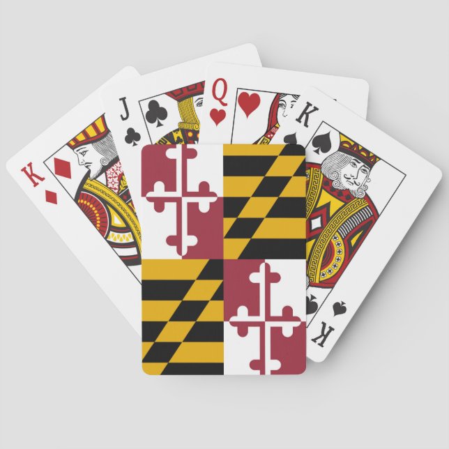Jeu De Cartes Drapeau du Maryland (dos)