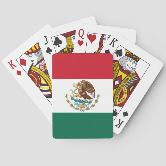 Jeu De Cartes Drapeau du Mexique, Bandera de la République mexic (dos)