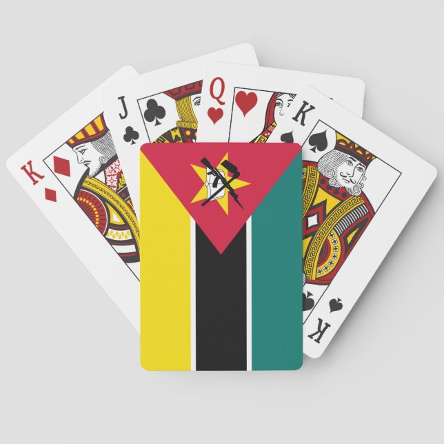 Jeu De Cartes Drapeau du Mozambique (dos)