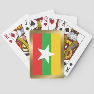 Jeu De Cartes Drapeau du Myanmar Jouer des cartes