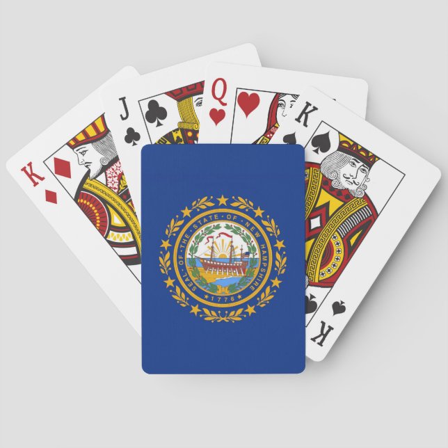 Jeu De Cartes Drapeau du New Hampshire (dos)