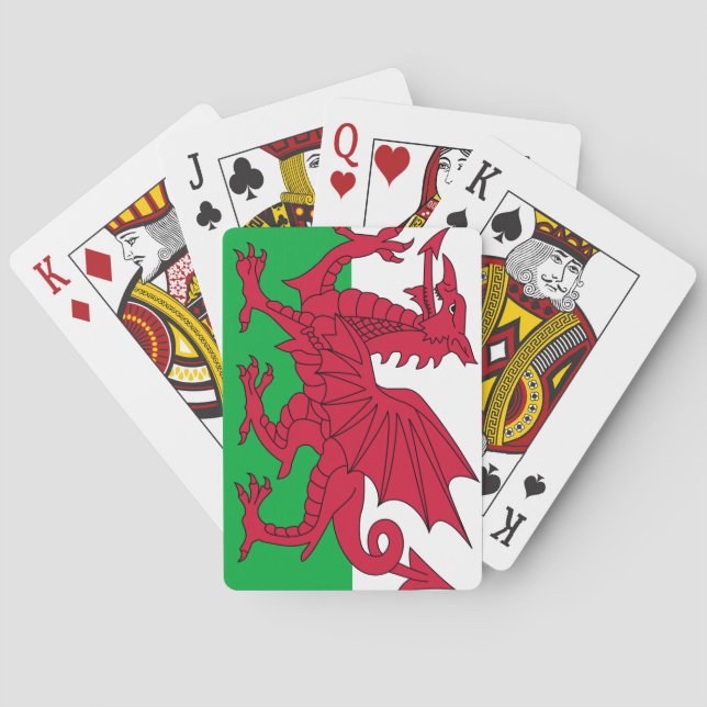Jeu De Cartes Drapeau du Pays de Galles (dos)