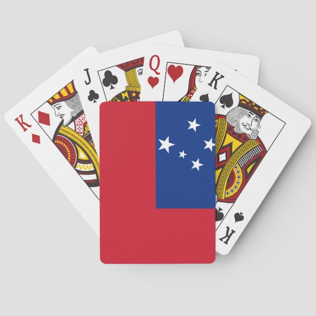 Jeu De Cartes Drapeau du Samoa (dos)