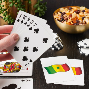 Jeu De Cartes Drapeau du Sénégal Fierté sénégalaise Vert Jaune R