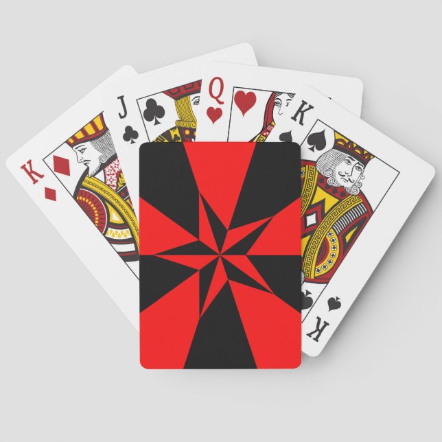 Jeu De Cartes Drapeau du socialisme libertaire (dos)