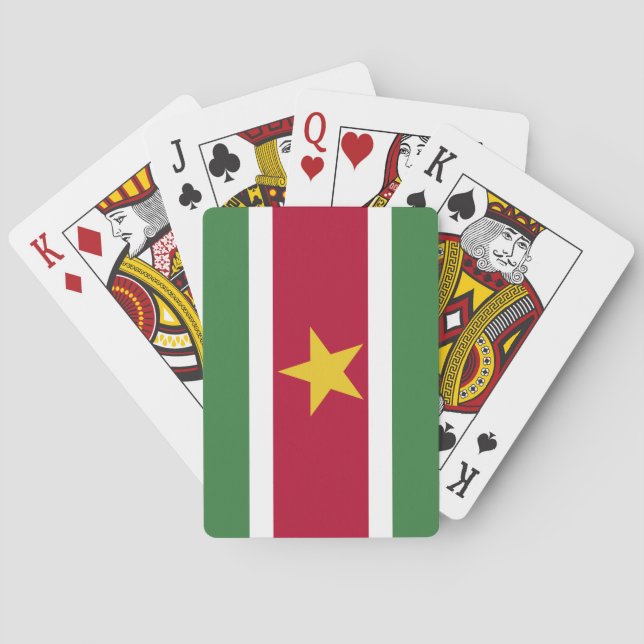 Jeu De Cartes Drapeau du Suriname (dos)