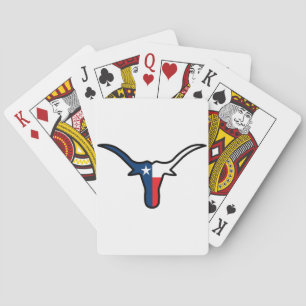 Jeu De Cartes Drapeau du Texas Longhorn