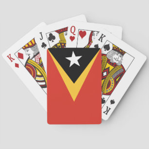 Jeu De Cartes Drapeau du Timor oriental