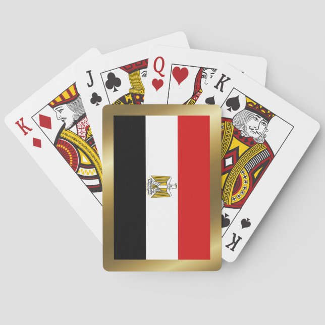 Jeu De Cartes Drapeau Égypte Jouer des cartes (dos)