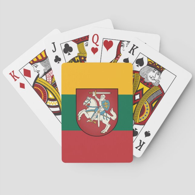 Jeu De Cartes Drapeau et armoiries de Lituanie (dos)