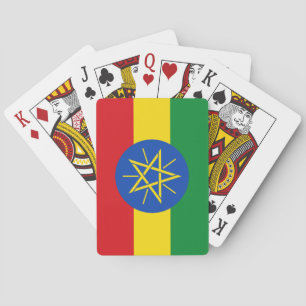 Jeu De Cartes Drapeau Éthiopie