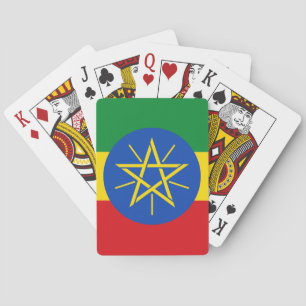 Jeu De Cartes Drapeau Éthiopie