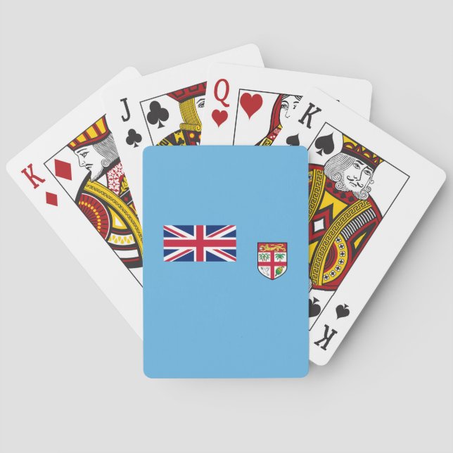 Jeu De Cartes Drapeau Fidji (dos)