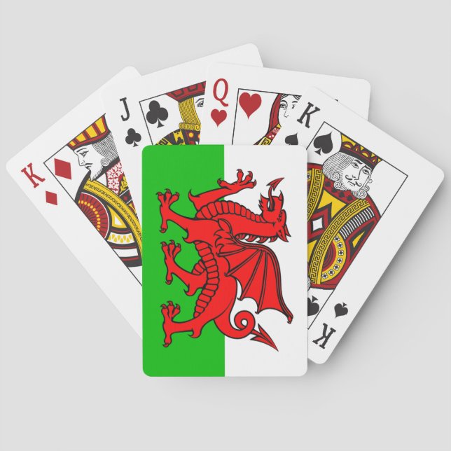 Jeu De Cartes Drapeau gallois (dos)