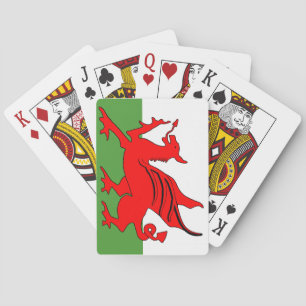 Jeu De Cartes Drapeau gallois du dragon rouge