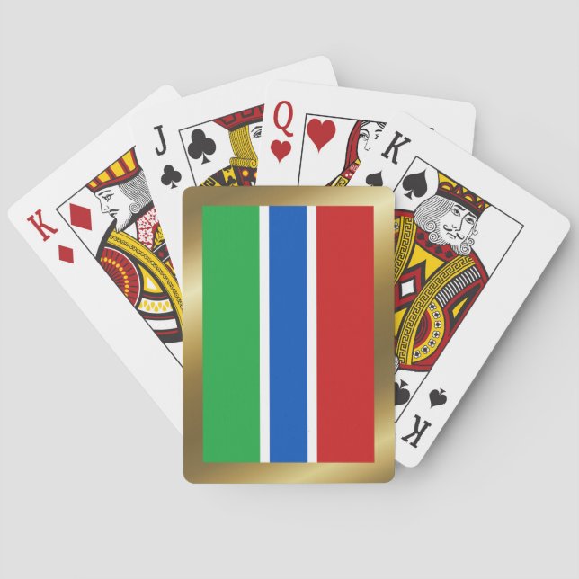 Jeu De Cartes Drapeau Gambie Jouer des cartes (dos)