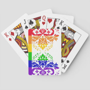 Jeu De Cartes Drapeau gay subtil bandes horizontales damas