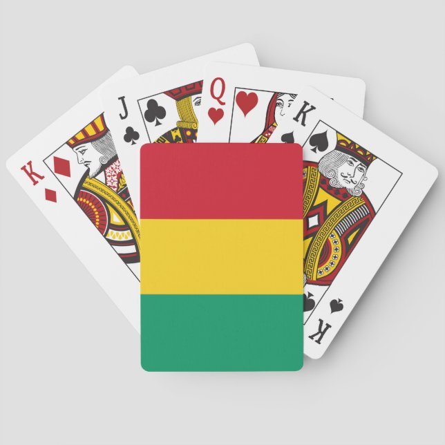 Jeu De Cartes Drapeau Guinée (dos)
