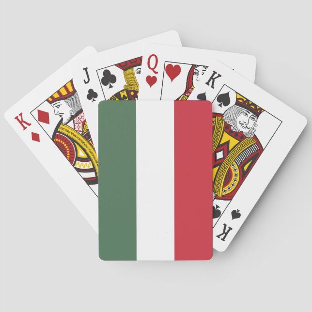 Jeu De Cartes Drapeau Hongrie (dos)