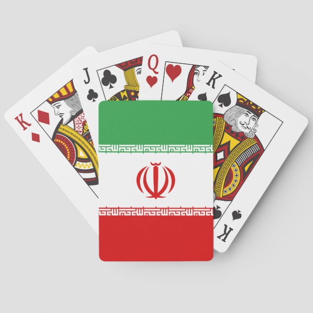 Jeu De Cartes Drapeau Iran (dos)