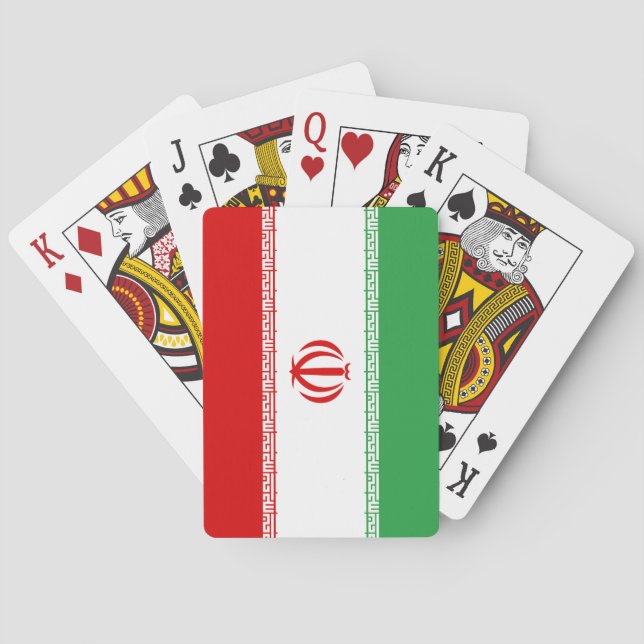 Jeu De Cartes Drapeau (iranien) de l'Iran (dos)