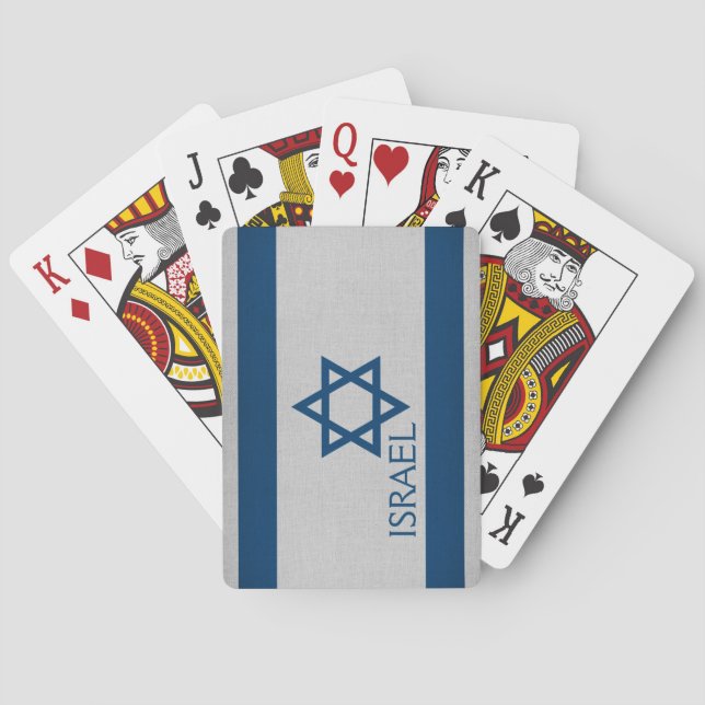 Jeu De Cartes Drapeau Israël (dos)