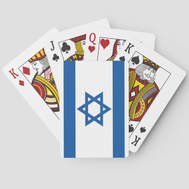 Jeu De Cartes Drapeau Israël (dos)