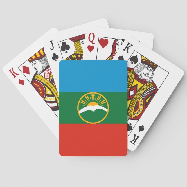 Jeu De Cartes Drapeau Karachay Cherkessia (dos)