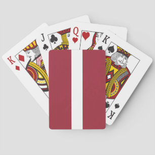 Jeu De Cartes Drapeau Lettonie