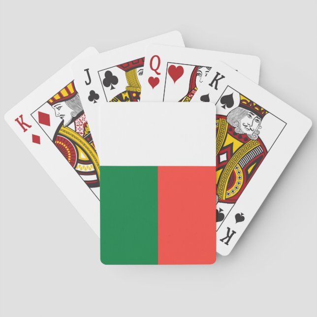 Jeu De Cartes Drapeau Madagascar (dos)