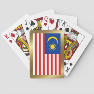 Jeu De Cartes Drapeau Malaisie Jouer des cartes