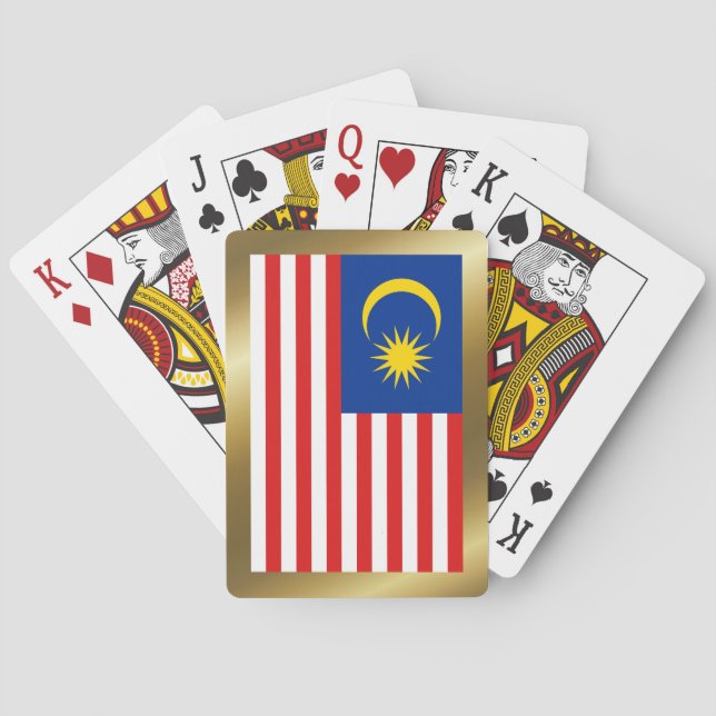Jeu De Cartes Drapeau Malaisie Jouer des cartes (dos)