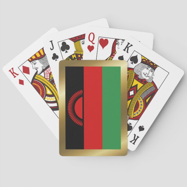 Jeu De Cartes Drapeau Malawi Jouer des cartes (dos)