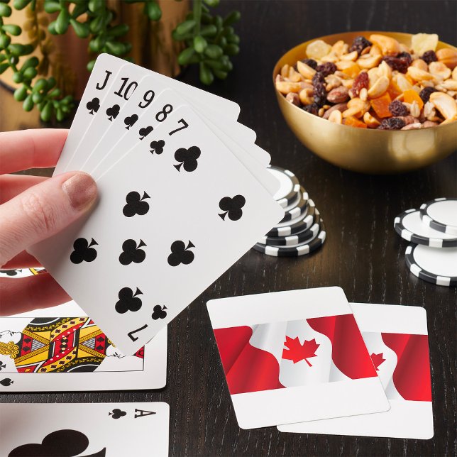 Jeu De Cartes Drapeau Maple Leaf Canada (Créateur téléchargé)