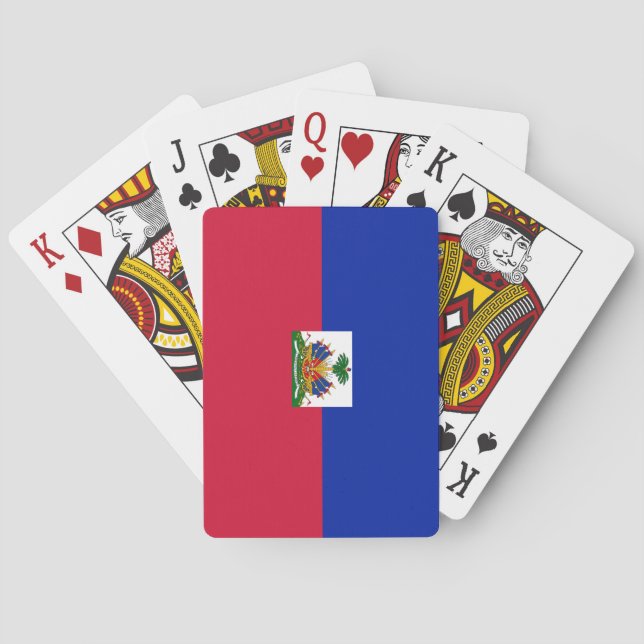 Jeu De Cartes Drapeau national du monde du Haïti (dos)