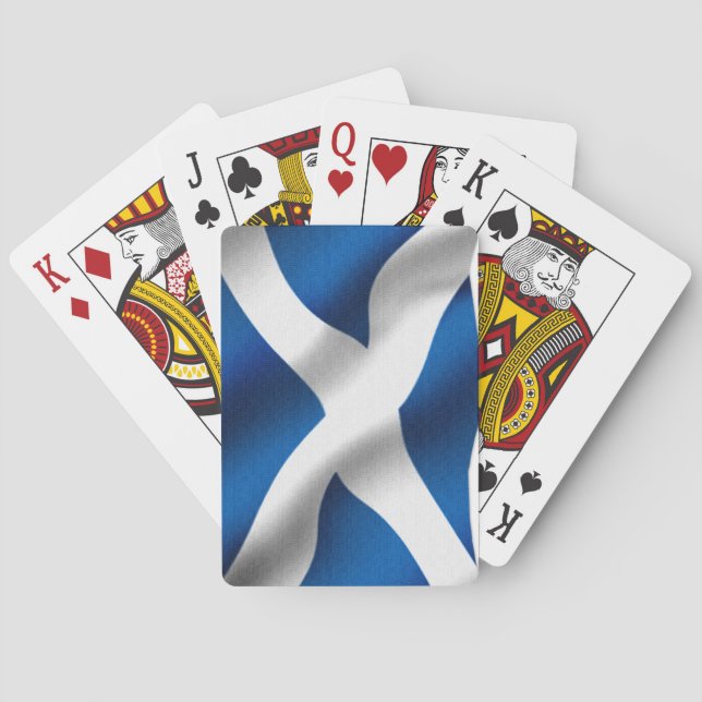 Jeu De Cartes Drapeau national écossais & St Andrew Patriotic (dos)