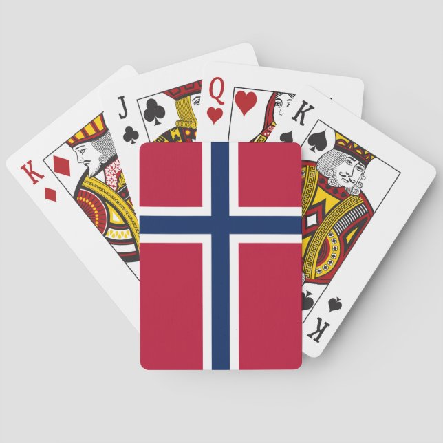 Jeu De Cartes Drapeau norvégien (dos)
