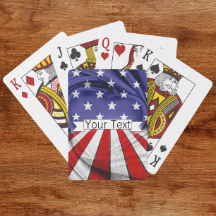 Jeu De Cartes Drapeau patriotique américain