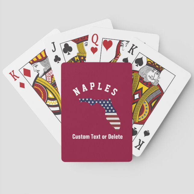 Jeu De Cartes Drapeau patriotique | de la carte | Etats-Unis de (dos)