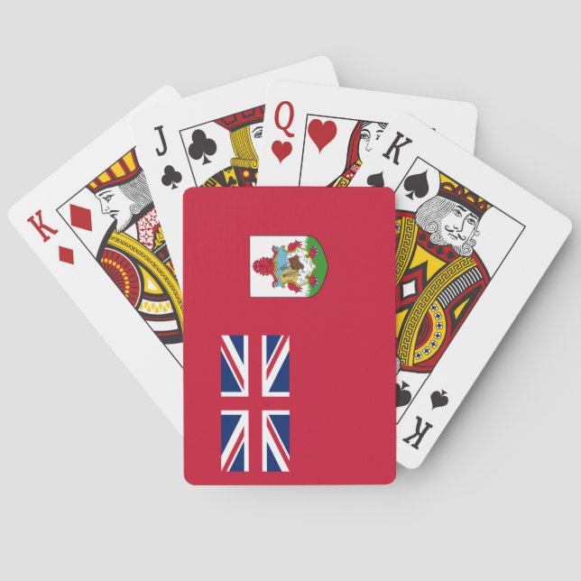 Jeu De Cartes Drapeau patriotique des Bermudes (dos)