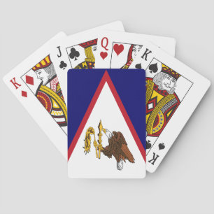 Jeu De Cartes Drapeau patriotique des Samoa américaines