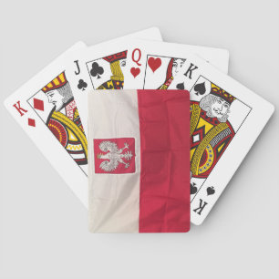 JEU DE CARTES DRAPEAU POLONAIS ET CARTES DE JEU D'AÎLE 2