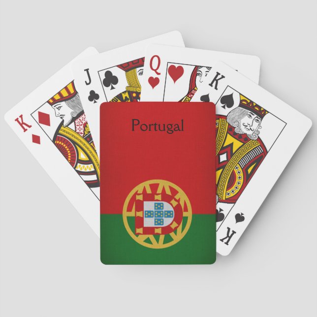 Jeu De Cartes Drapeau Portugal (dos)