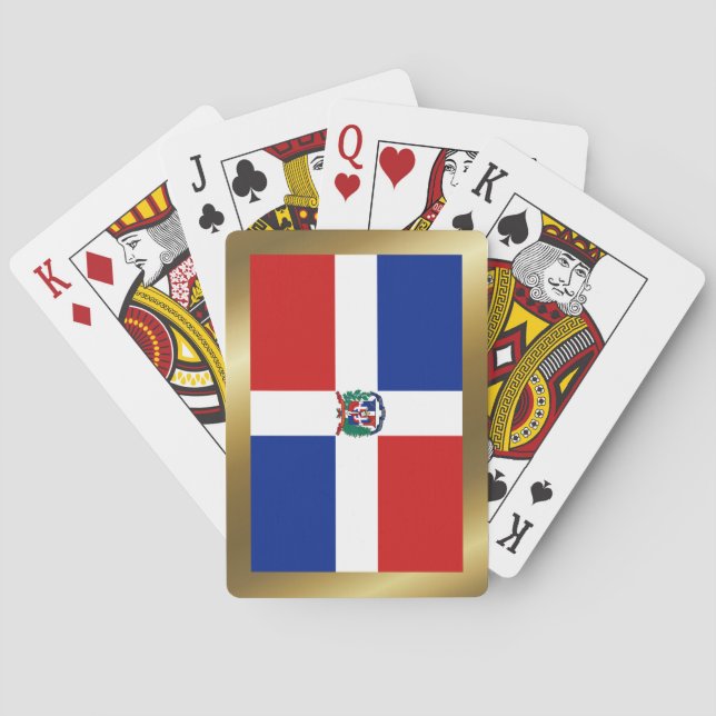 Jeu De Cartes Drapeau République Dominicaine Jouer des cartes (dos)
