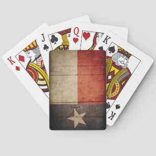 Jeu De Cartes Drapeau robuste de Wood Texas