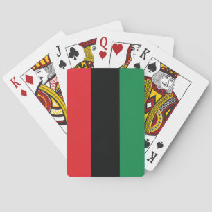 Jeu De Cartes Drapeau rouge, noir et vert